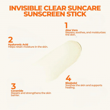 SINOZ Sinoz Invisible Clear Suncare Stick SPF50+